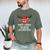 Christmas Matching Most Likely To Read A Book PJS Men's Comfort Colors T-Shirt Moss