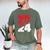 Class Of 2024 High School Senior Graduation Red Sports Style Men's Comfort Colors T-Shirt Moss