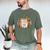 I Closed My Book To Be Here Fall Pumpkin Men's Comfort Colors T-Shirt Moss