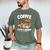 Coffee Cats And Books Cats And Reading Lovers Men's Comfort Colors T-Shirt Moss
