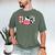 Cow Mom Or Dad Birthday Farm Birthday Party Men's Comfort Colors T-Shirt Moss Cow Mom Or Dad Birthday Farm Birthday Party Men's Comfort Colors T-Shirt Moss