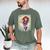 The Crimson Crescent 90s Retro Comic Book Superheroine Art Men's Comfort Colors T-Shirt Moss