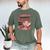 Cupid's Favorite Math Teacher Valentine Reading Book Women Men's Comfort Colors T-Shirt Moss