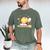 Cute Bee Reading Book Teacher Student Reader Graphic For Men Women Kids Men's Comfort Colors T-Shirt Moss