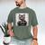 Cute Cat Mugshot Humorous Cat For Cats Lover Cat Mom Cat Dad Men's Comfort Colors T-Shirt Moss