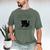 Cute Cats And Books Aesthetic Feline Reader Graphic Premium Tri-Blend Men's Comfort Colors T-Shirt Moss