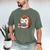 Cute Hedgehog Book Lover Readers Animal Reading Men's Comfort Colors T-Shirt Moss