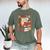 Cute Hedgehog Book Nerd Men's Comfort Colors T-Shirt Moss