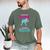 Cute Wrestling Daughter Favorite Wrestler Dad Mom Men's Comfort Colors T-Shirt Moss