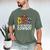 Dad 1st Birthday Cowboy Western Dad Birthday Boy Men's Comfort Colors T-Shirt Moss