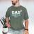 Dad 2 Second Time Dad Dad Of Two Men's Comfort Colors T-Shirt Moss