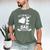 Dad Of 3 Cool Daddy Of Three Fathers Day Dad Of Three Men's Comfort Colors T-Shirt Moss