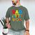 Dad Of The Birthday Boy Building Block Birthday Men's Comfort Colors T-Shirt Moss