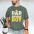 Dad Of The Birthday Boy Construction Birthday Party Hat Men Men's Comfort Colors T-Shirt Moss