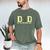 Dad Of The Birthday Boy Deer Hunter Camouflage Flag Men's Comfort Colors T-Shirt Moss