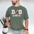 Dad Of The Birthday Boy Football Lover First Birthday Party Men's Comfort Colors T-Shirt Moss
