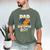 Dad Of Birthday Boy Kids Reptile Birthday Party Men's Comfort Colors T-Shirt Moss