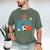 Dad Of The Birthday Boy Sports Matching Family Men's Comfort Colors T-Shirt Moss