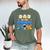 Dad Of The Birthday Boy Two The Moon Space Family Matching Men's Comfort Colors T-Shirt Moss