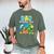 Dad Birthday Crew Sea Ocean Fish Aquarium Bday Party Men's Comfort Colors T-Shirt Moss