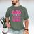 Dad Of The Birthday Girl Pink Bow Birthday Girl Family Men's Comfort Colors T-Shirt Moss