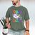 Dad Of The Birthday Girl Skater Roller Skate Family Party Men's Comfort Colors T-Shirt Moss