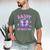 Dad Of The Birthday Girl Tie Dye Butterfly Birthday Family Men's Comfort Colors T-Shirt Moss