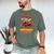 Dad Of The Birthday Racer Race Car Party Family Matching Men's Comfort Colors T-Shirt Moss