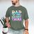 Dad Of The Birthday Twins Girls Kids Party Retro Bday Men's Comfort Colors T-Shirt Moss