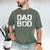 Dad BOD Rough Strong 90s Stencil Text Men's Comfort Colors T-Shirt Moss