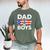 Dad Of Boys Fathers Day Retro Puerto Rico Flag Boricua Dad Men's Comfort Colors T-Shirt Moss