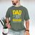 Dad Of A Childhood Cancer Warrior Childhood Cancer Awareness Men's Comfort Colors T-Shirt Moss