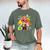Dad Farm Animal Birthday Family Matching Party Men's Comfort Colors T-Shirt Moss
