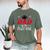Dad Of The Fast One 1st Birthday Racing Car Family Men's Comfort Colors T-Shirt Moss