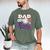 Dad Rookie Of Year 1st Birthday Baseball Theme Matching Men's Comfort Colors T-Shirt Moss