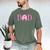Dad Of The Sweet One Birthday Donut Girl 1st Birthday Men's Comfort Colors T-Shirt Moss