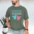Dad Of Twins Family Daddy Fathers Day Future Parents Men's Comfort Colors T-Shirt Moss
