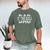 Dad Of Two Girls Daddy Of 2 Daughters Father's Day Men's Comfort Colors T-Shirt Moss