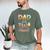 Dad Of The Two Sweet Birthday Girl Ice Cream Lovers 2nd Men's Comfort Colors T-Shirt Moss