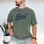 Dad4 Daddy Of 4 Kids Father Of Four Fourth Time Dad Men's Comfort Colors T-Shirt Moss
