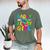 Daddy Of The Birthday Girl Retro 80's Party Men's Comfort Colors T-Shirt Moss