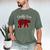 Daddy Dad Bear Pajama Red Buffalo Xmas Family Christmas Men's Comfort Colors T-Shirt Moss