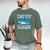 Daddy Shark T Shirt Fathers Day Family Matching Dad Men's Comfort Colors T-Shirt Moss