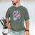 In My Daughter Era Dad Life Soft Pastel Pride Theme Men's Comfort Colors T-Shirt Moss
