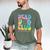 Dead Dad Club Surviving On Dark Humor Hippie Men's Comfort Colors T-Shirt Moss