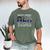 Deputy Sheriff Dad Much Cooler Fathers Day Thin Blue Line Men's Comfort Colors T-Shirt Moss