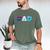 Disney Frozen Elsa Anna Olaf Dad Father's Day Birthday Men's Comfort Colors T-Shirt Moss