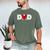 Disney Mickey And Friends Dad Mickey Distressed Text Logo Men's Comfort Colors T-Shirt Moss