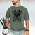 Dog Fingerprint Miniature Schnauzer Dad Mom Men's Comfort Colors T-Shirt Moss