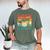 Drumming Basement Drum Set Drummer Rock Dad Grandpa Men's Comfort Colors T-Shirt Moss